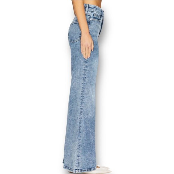 NWT Good American Good Waist Palazzo Jeans 14/32 Indigo $149 Wide-Leg Normcore - Picture 5 of 16